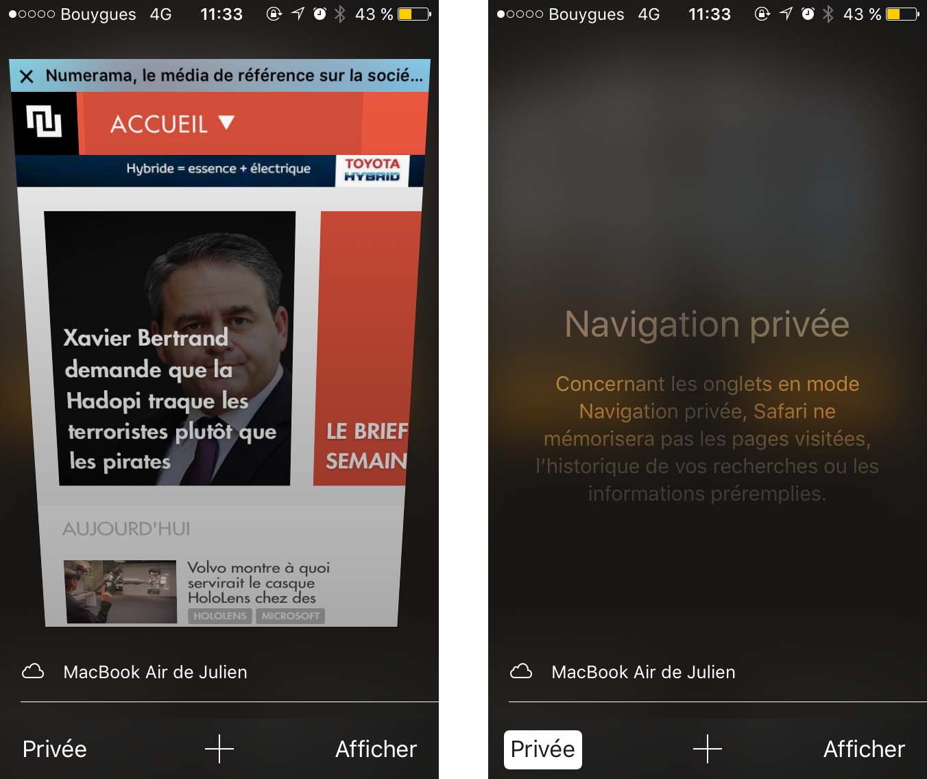 Comment activer la navigation privée sur son navigateur web Numerama