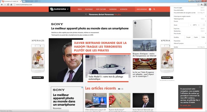 Navigation privée - Windows - Chrome