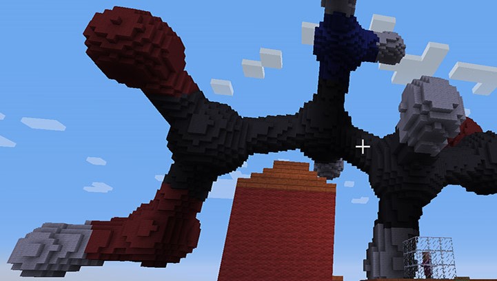 Une molécule représentée dans Minecraft