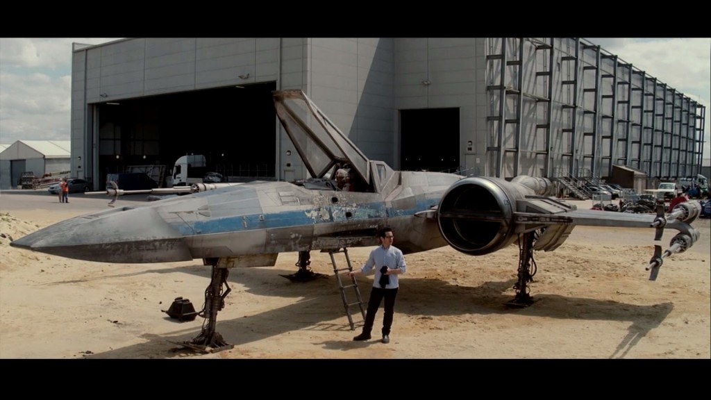 Un X-Wing dans les studios.