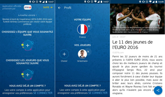 Screen appli Euro 2016