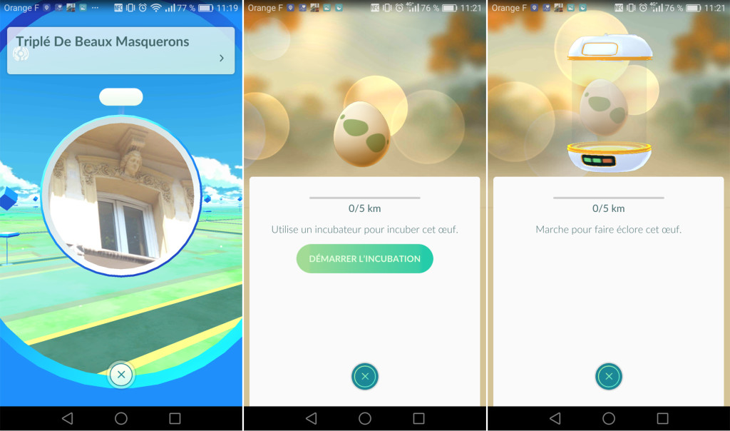 Pokémon Go oeuf