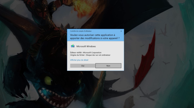 Windows 10 Anniversary Update UAC prompt