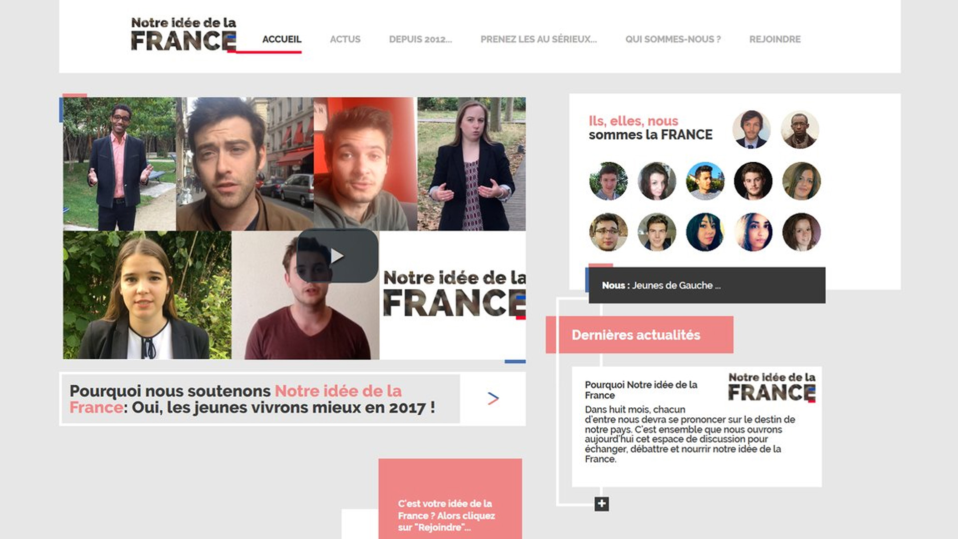 François Hollande lance sa campagne avec un site web moche et ... - Numerama