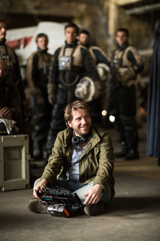 Rogue One: A Star Wars Story..Director Gareth Edwards on set during production...Ph: Jonathan Olley..© 2016 Lucasfilm Ltd.</span> <span class=