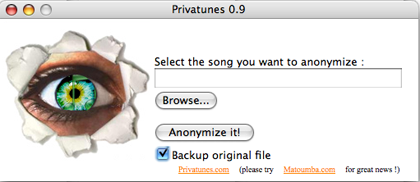Privatunes sur Mac OS X