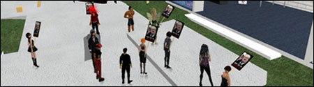 Manifestation dans Second Life