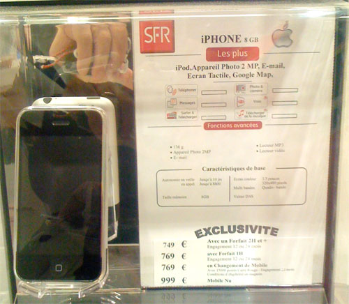 L&rsquo;iPhone est également en vente&#8230; chez SFR !