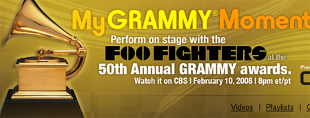 Qui jouera avec les Foo Fighters aux Grammy Awards ? Youtube décide !