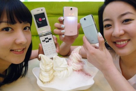 Ice Cream, les trois mobiles de LG aux couleurs glacées
