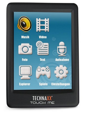 Technaxx propose son premier baladeur à écran tactile, Touch Me
