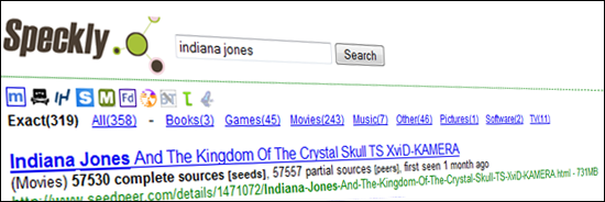 Speckly : un moteur de recherche BitTorrent à la sauce Google