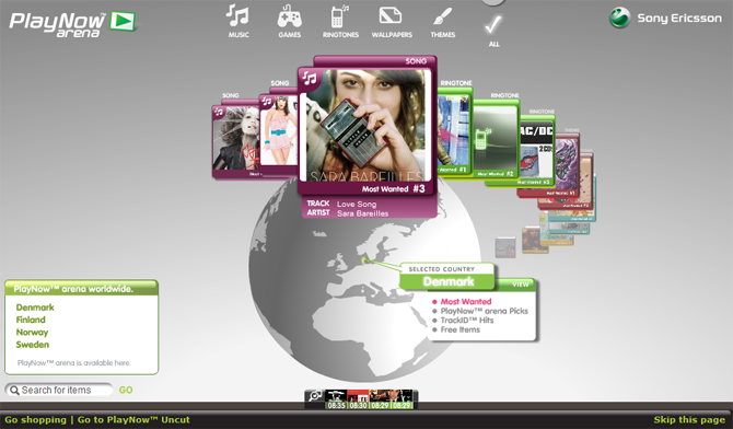 PlayNow Arena : Sony Ericsson lance une plateforme mobile sans DRM