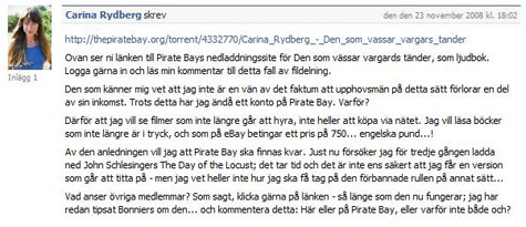 The Pirate Bay : Quand la MPAA demande de l&rsquo;aide à une P2Piste convaincue