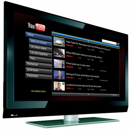 YouTube XL s&rsquo;affiche sur les téléviseurs connectés