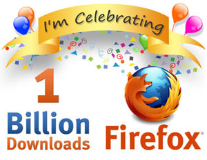 Firefox s&rsquo;approche du milliard de téléchargements