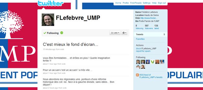 Frédéric Lefebvre débarque sur Twitter, et c&rsquo;est pas une blague (MAJ)
