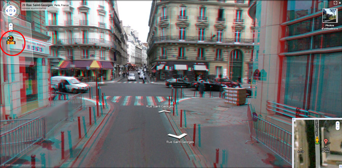 Google active la 3D stéréoscopique sur Google Street View (MAJ)
