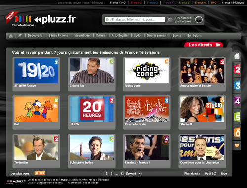 France Télévisions ouvre Pluzz.fr, son service de TV de rattrapage