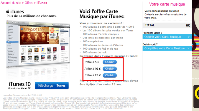 La Carte Musique Jeune permet d&rsquo;acheter des applications pour iPhone !