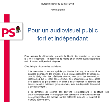 Le PS veut que France TV diffuse des programmes sous licence libre