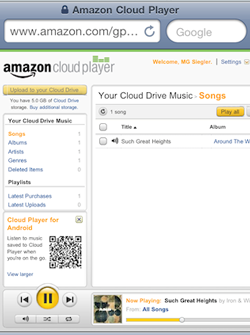 Amazon Cloud Player fonctionne sous iOS (iPad, iPhone&#8230;)