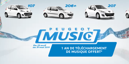 Pour Peugeot, un an de musique c&rsquo;est 365 fichiers MP3