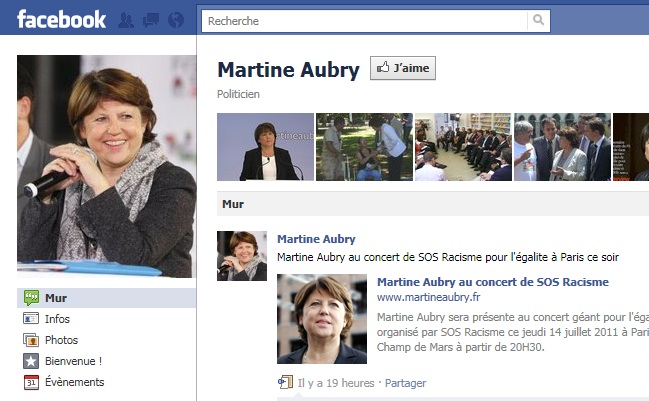 Martine Aubry trouve finalement Facebook et Twitter « formidables »