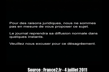 DSK : France 2 se censure pour des questions de droits d&rsquo;auteur