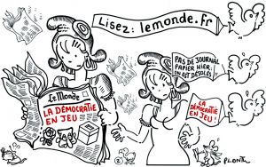 Contre les grévistes, Plantu appelle à se réfugier sur LeMonde.fr