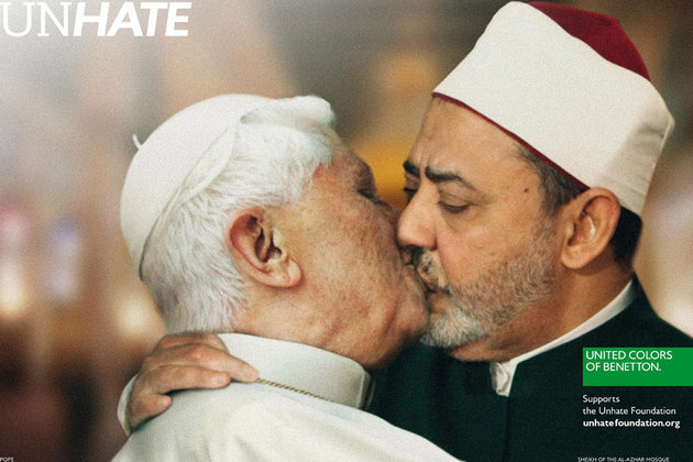Grâce aux photos Benetton, le Pape pourrait goûter à l&rsquo;effet Flanby