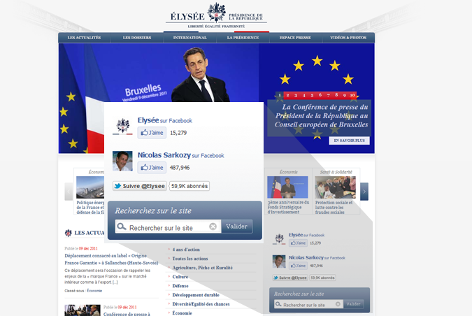 Le PS veut interdire à l&rsquo;Elysée de faire la promo du Facebook de Sarkozy