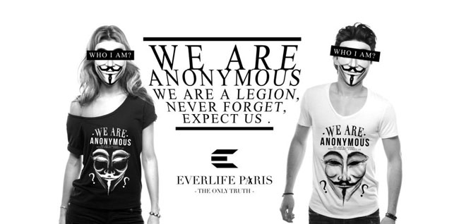 Des Anonymous font retirer des t-shirts Anonymous de la vente