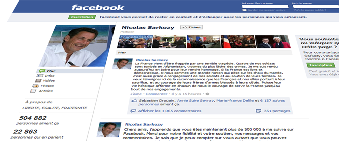 Nicolas Sarkozy « a besoin d&rsquo;amis » sur Facebook