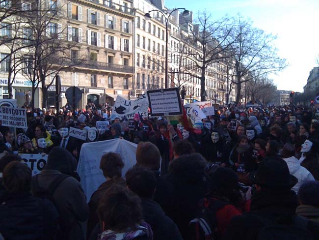 Manif anti-ACTA : les meilleures photos