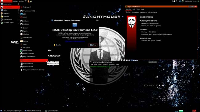 L&rsquo;Anonymous OS serait truffé de logiciels malveillants
