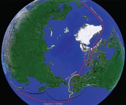 Des fibres optiques longeront le pôle Nord pour relier Londres à Tokyo