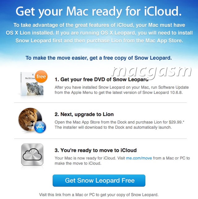 Pour imposer iCloud, Apple offre des DVD de Snow Leopard