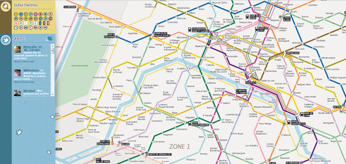 Un plan du métro de Paris en HTML5 avec alertes Twitter