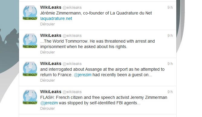 Interrogé par le FBI sur Julian Assange, Jérémie Zimmermann est bien rentré en France