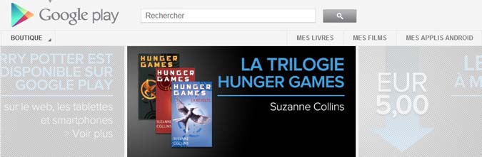 Google Play se dote d&rsquo;une librairie française