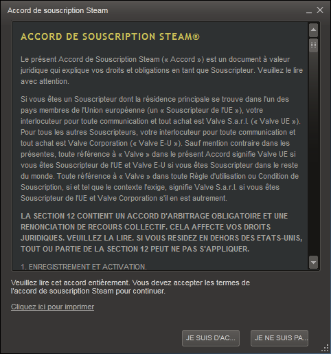 Steam : tu signes, ou tu perds tout !