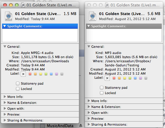 Apple dégrade le fichier MP3 que vous envoyez via iMessage