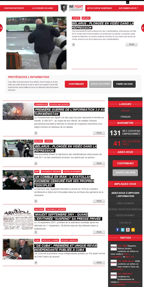WeFightCensorship : le Wikileaks 2.0 de Reporters Sans Frontières
