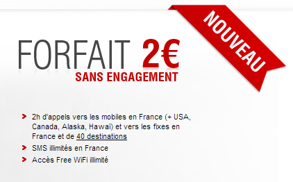 Free Mobile lance un nouveau forfait mobile 2h à 2 euros par mois