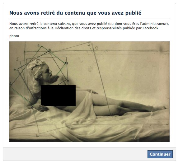 Musée du Jeu de Paume : Facebook assume la censure