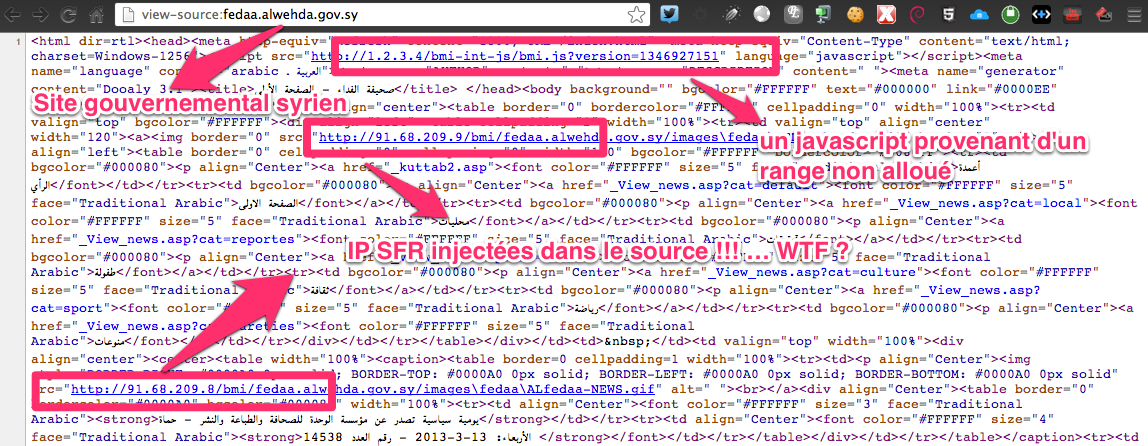 SFR accusé de modifier le code HTML des pages web en 3G