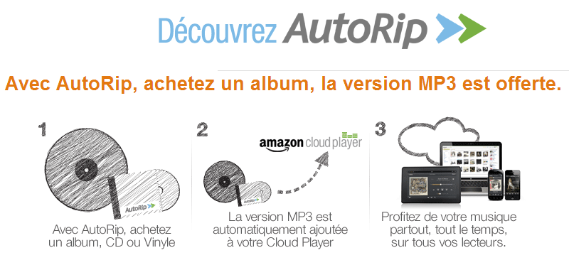 Amazon AutoRip : un MP3 avec les CD et vinyles achetés depuis 2000