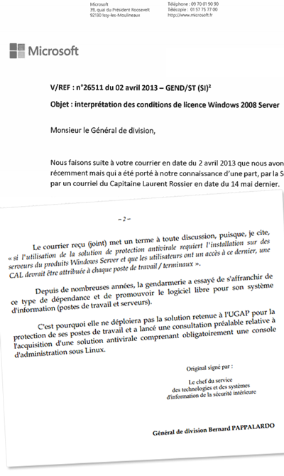 Comment la Gendarmerie a envoyé bouler Microsoft et McAfee