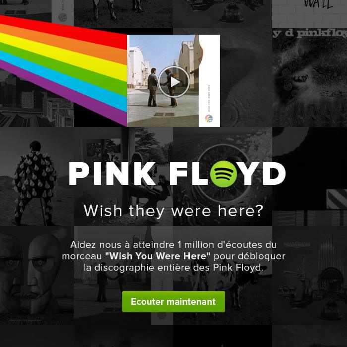 Pour débloquer le catalogue de Pink Floyd, Spotify lance un jeu (MàJ)